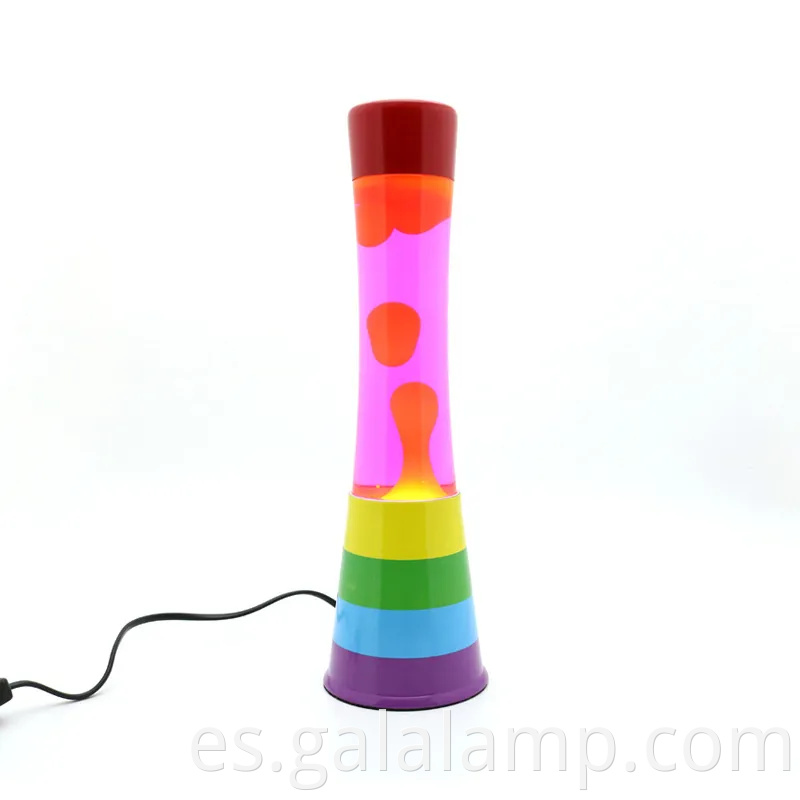 Lámpara de lava naranja personalizada para decoraciones y promociones navideñas